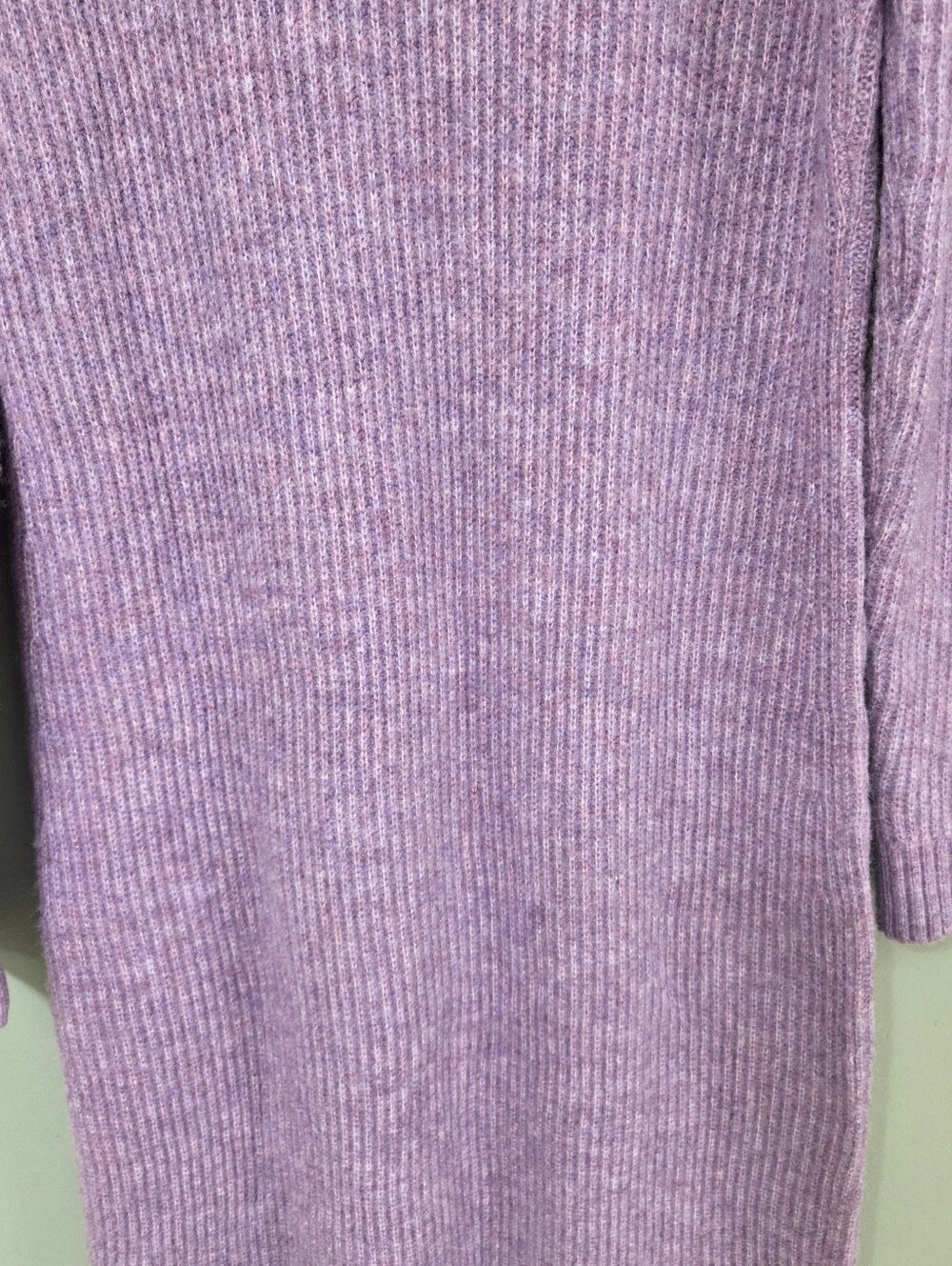 Talbots Purple Hick Neck Sweater Dress Womens Size Small Preppy Cozy City Chic - Picture 8 of 8
